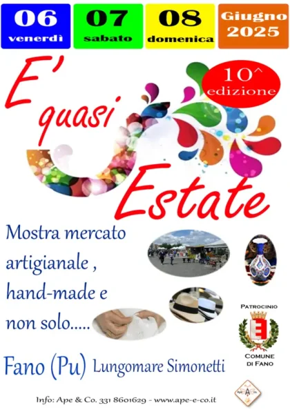 Locandina Mostra Mercato E' Quasi Estate