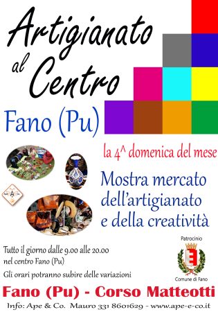 Locandina ARTIGIANATO al CENTRO 2024 A4