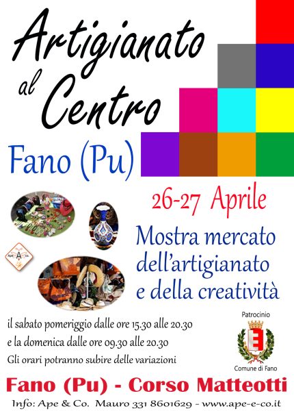 Locandina ARTIGIANATO al CENTRO 2024 A4