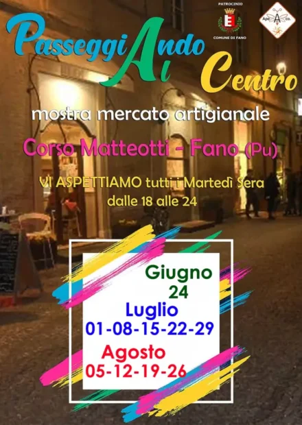 Locandina Mostra Mercato Passeggiando al Centro